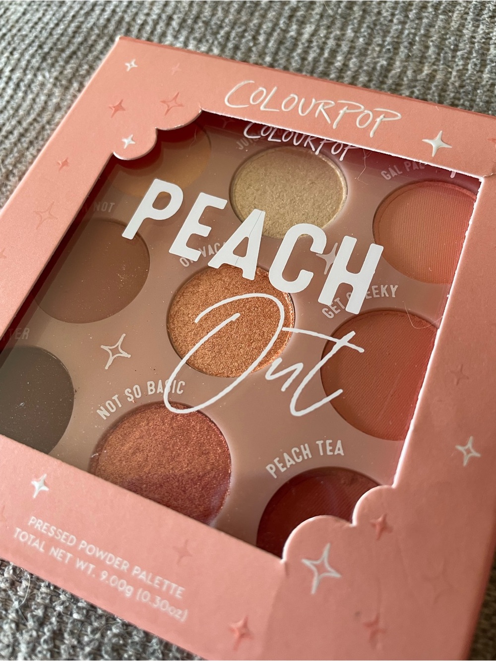 ColourPop Peach Out Eyeshadow Palette - Peach, Coral, Gold